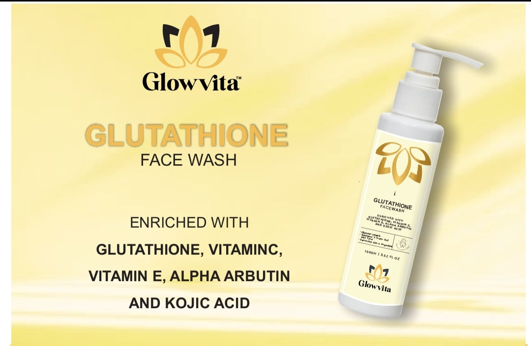 Glow Vita Glutathione Face Wash – Unlock Radiant, Spot-Free Glow Naturally