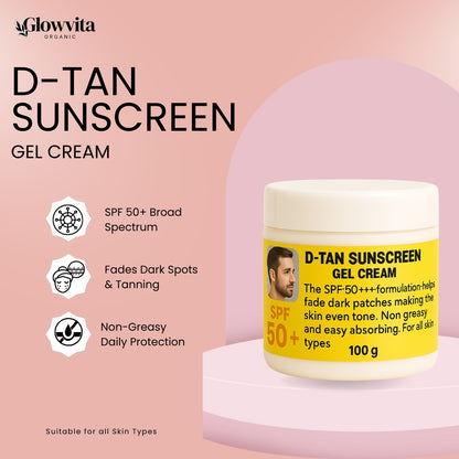 D-Tan Sunscreen Gel Cream SPF 50+