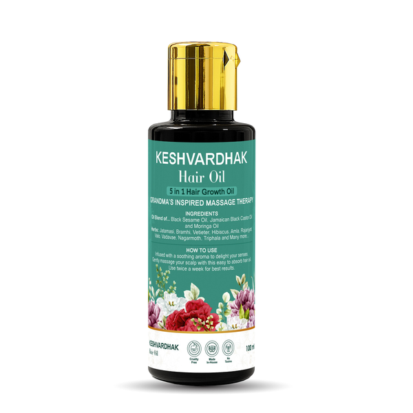 Keshvardhak 5-in-1 Herbal Hair Growth Oil