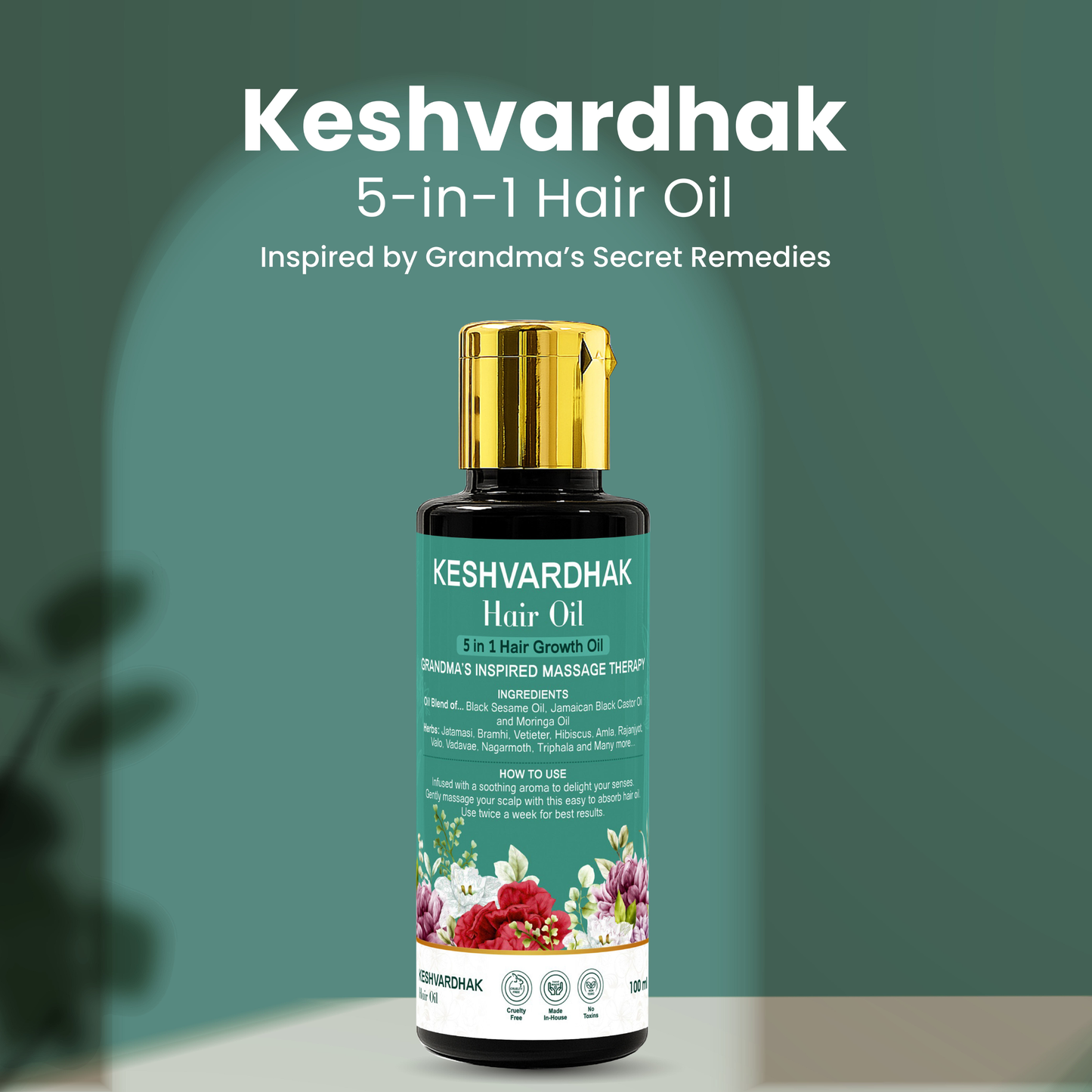 Keshvardhak 5-in-1 Herbal Hair Growth Oil