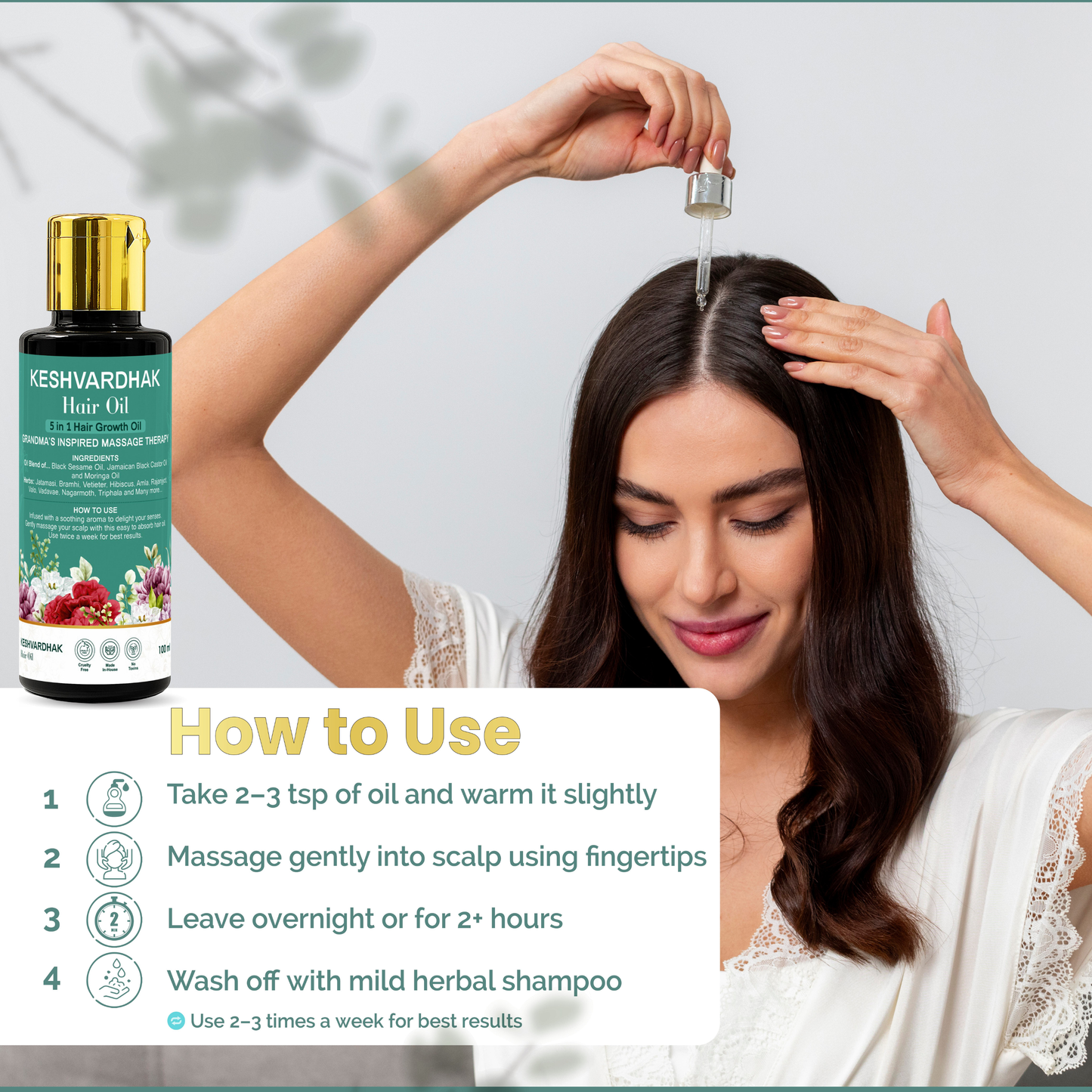 Keshvardhak 5-in-1 Herbal Hair Growth Oil