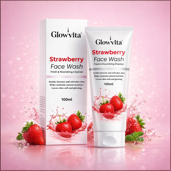 GlowVita Strawberry Face Wash – Fresh & Nourishing Cleanser