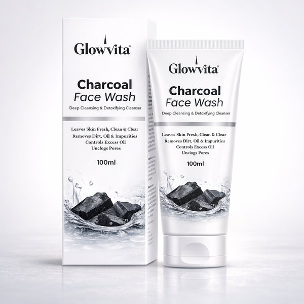 GlowVita Charcoal Face Wash