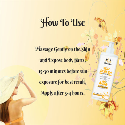 Sunscreen lotion SPF 50+