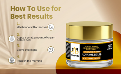 Glowvita Advance Pearl Night Whitening Cream