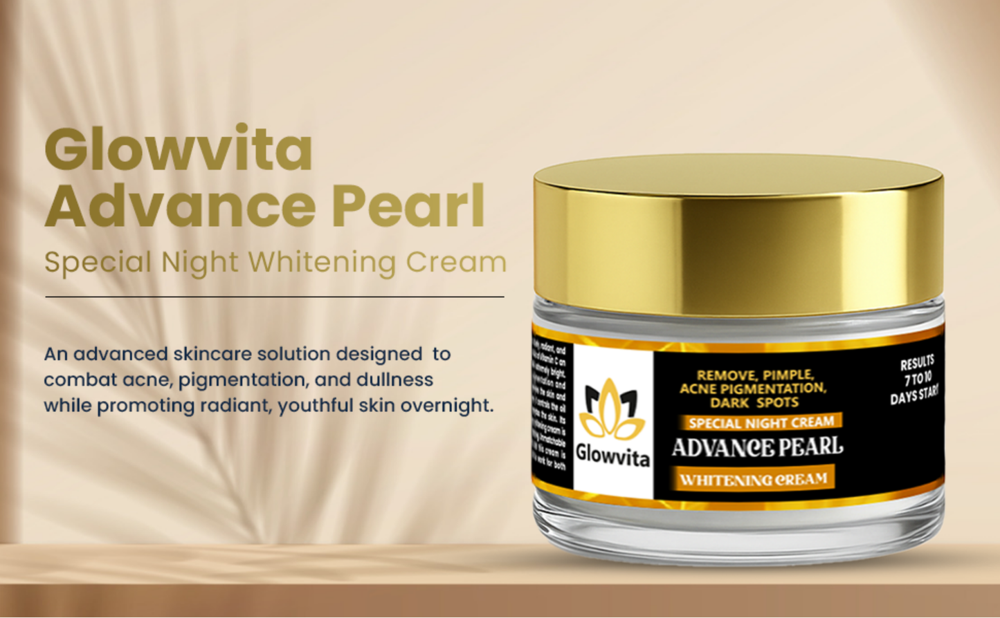 Glowvita Advance Pearl Night Whitening Cream