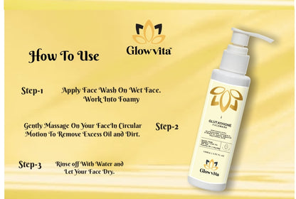 Glow Vita Glutathione Face Wash – Unlock Radiant, Spot-Free Glow Naturally
