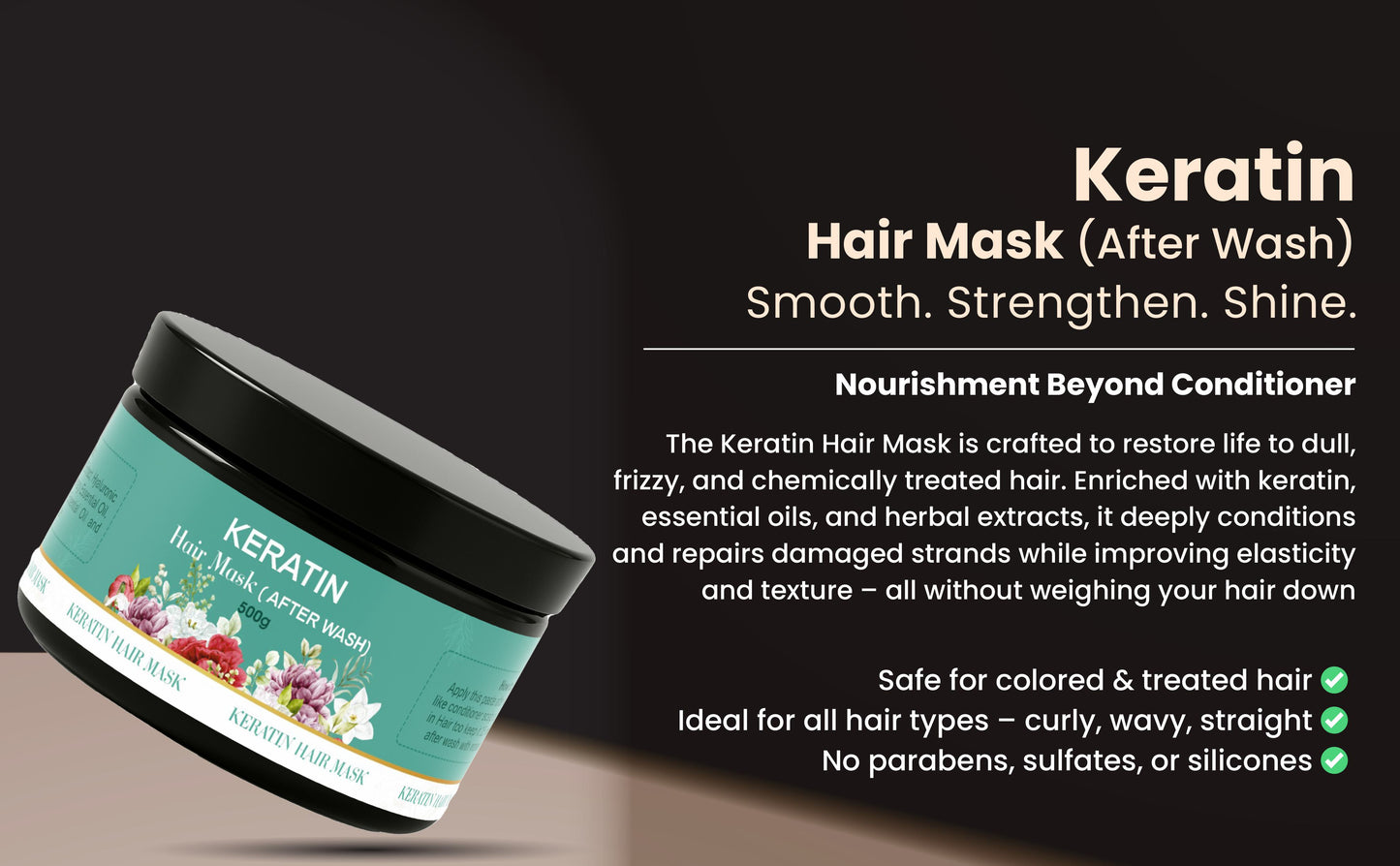 Glowvita Keratin Damage-Repair After Wash Hair Mask