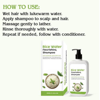 Glowvita Rice Water Nourishing Shampoo