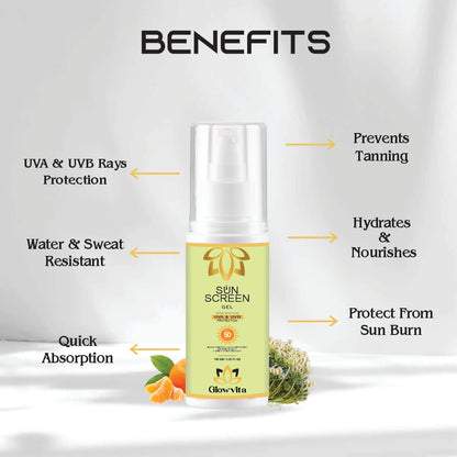 Glowvita SPF 50 Oil-Free Sunscreen Gel