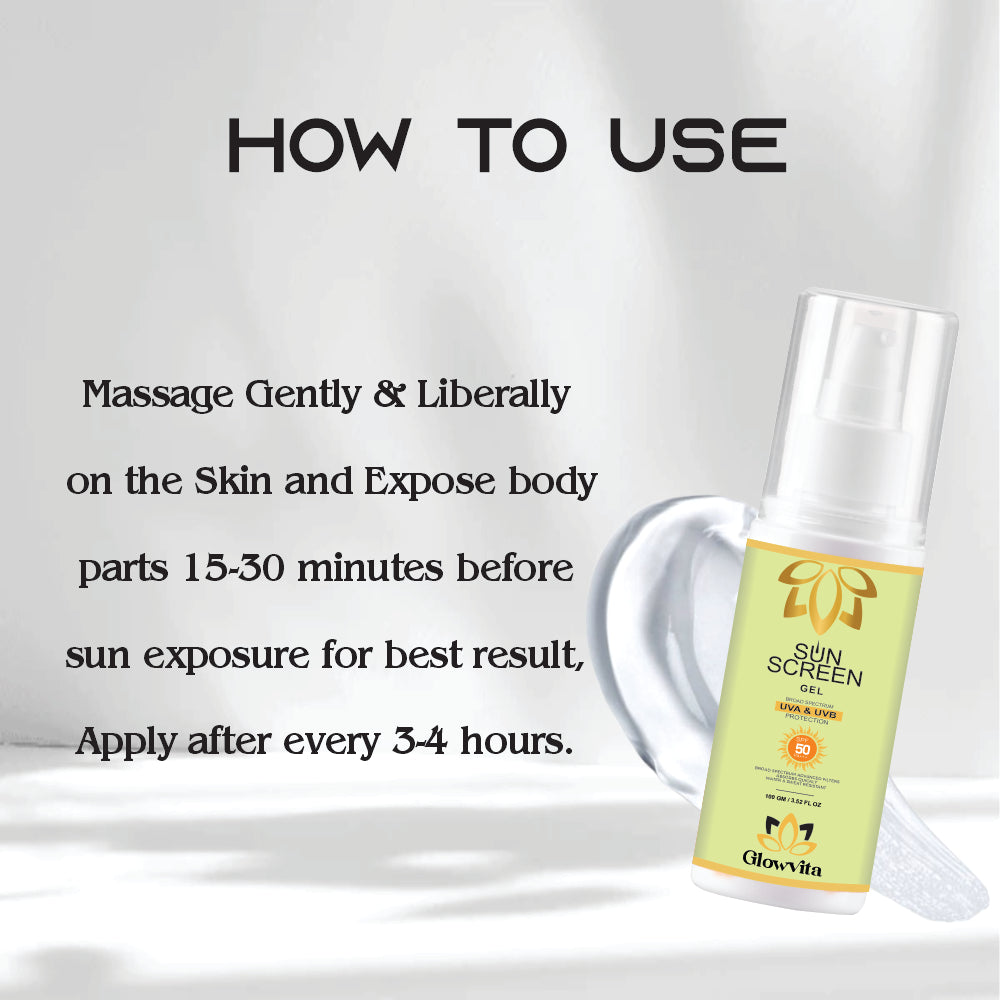 Glowvita SPF 50 Oil-Free Sunscreen Gel
